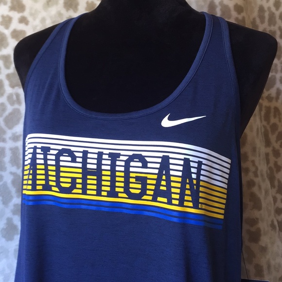 Nike Tops - 🔥3/$25 NWT NIKE Michigan Dri-Fit Tank Top